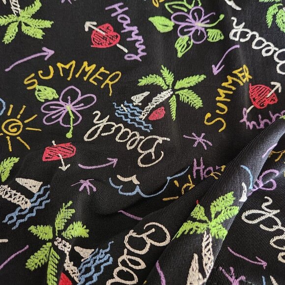 Slinky‎ Dress Ronni Nicole Women Size 6 Beach Summer Palm Tree Print Sleeveless - Picture 12 of 15